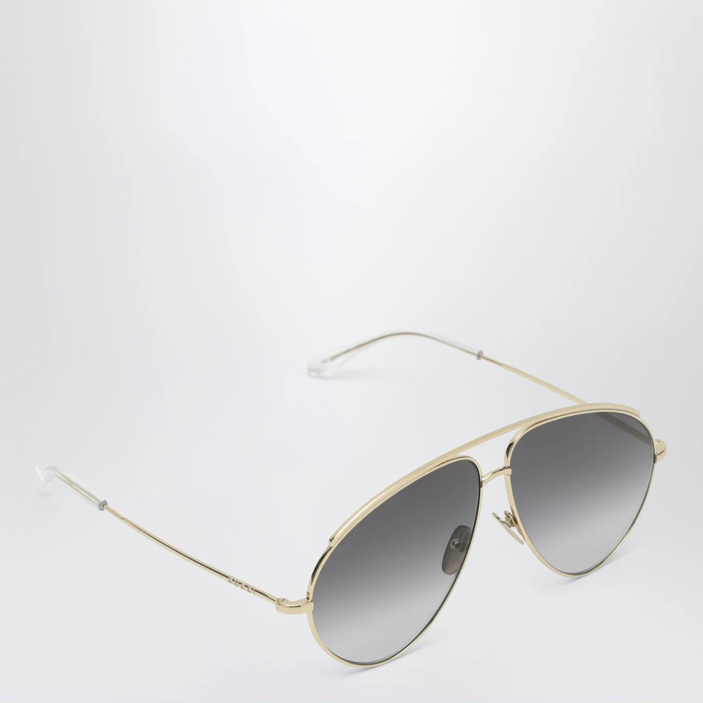 GUCCI Gold metal Aviator sunglasses