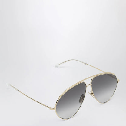 GUCCI Gold metal Aviator sunglasses