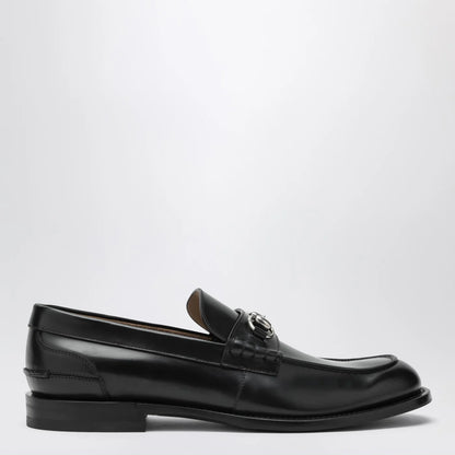 GUCCI Black loafers with Horsebit