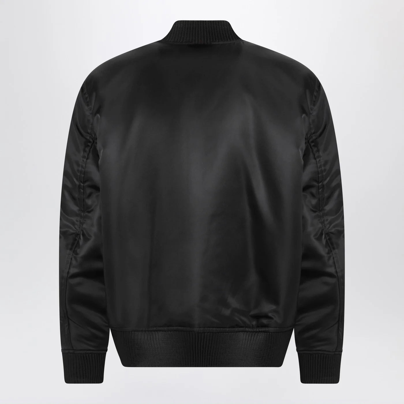 GUCCI Reversible bomber jacket in black/white mouliné fabric