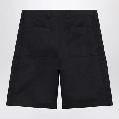 GUCCI Ink blue cotton twill shorts