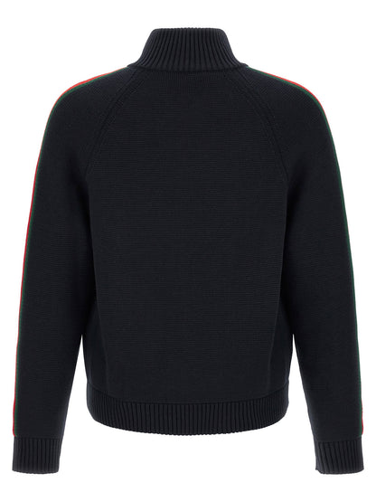 Gucci Web Ribbon Knitted Jacket
