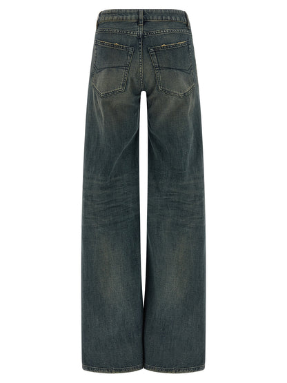 Balenciaga A Gamba Ampia Jeans