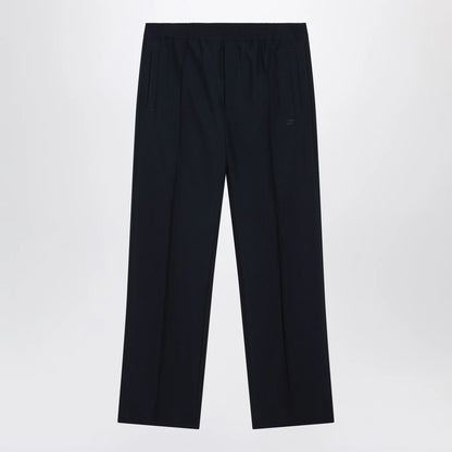 GUCCI Midnight blue technical panama trousers