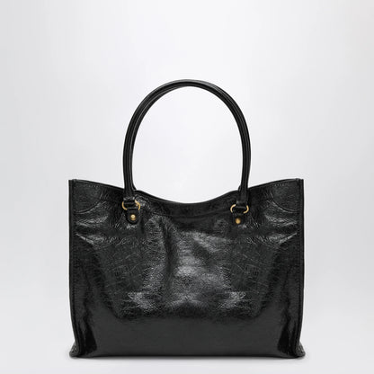 Balenciaga Le City small lambskin leather tote bag in black