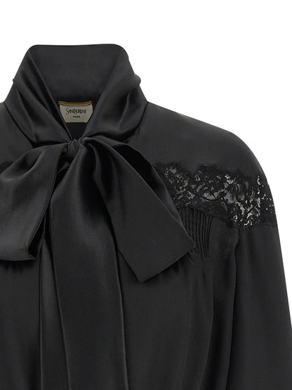 Saint Laurent Lace Silk Shirt