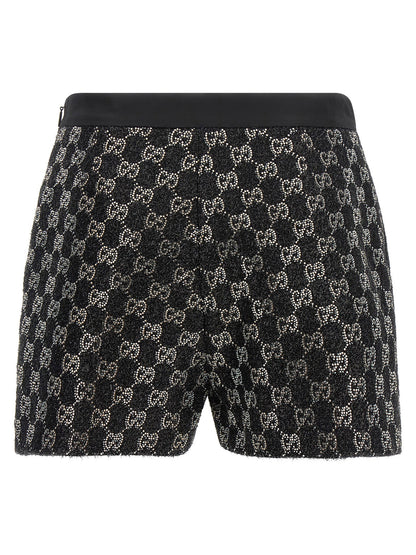 Gucci Gg Lamé Tweed Shorts