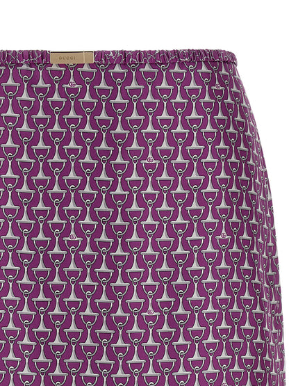 Gucci Morsetto Print Skirt