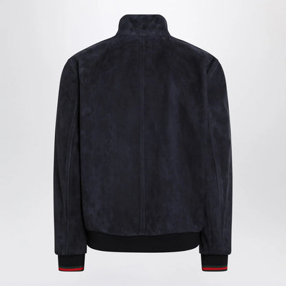 GUCCI Blue leather jacket