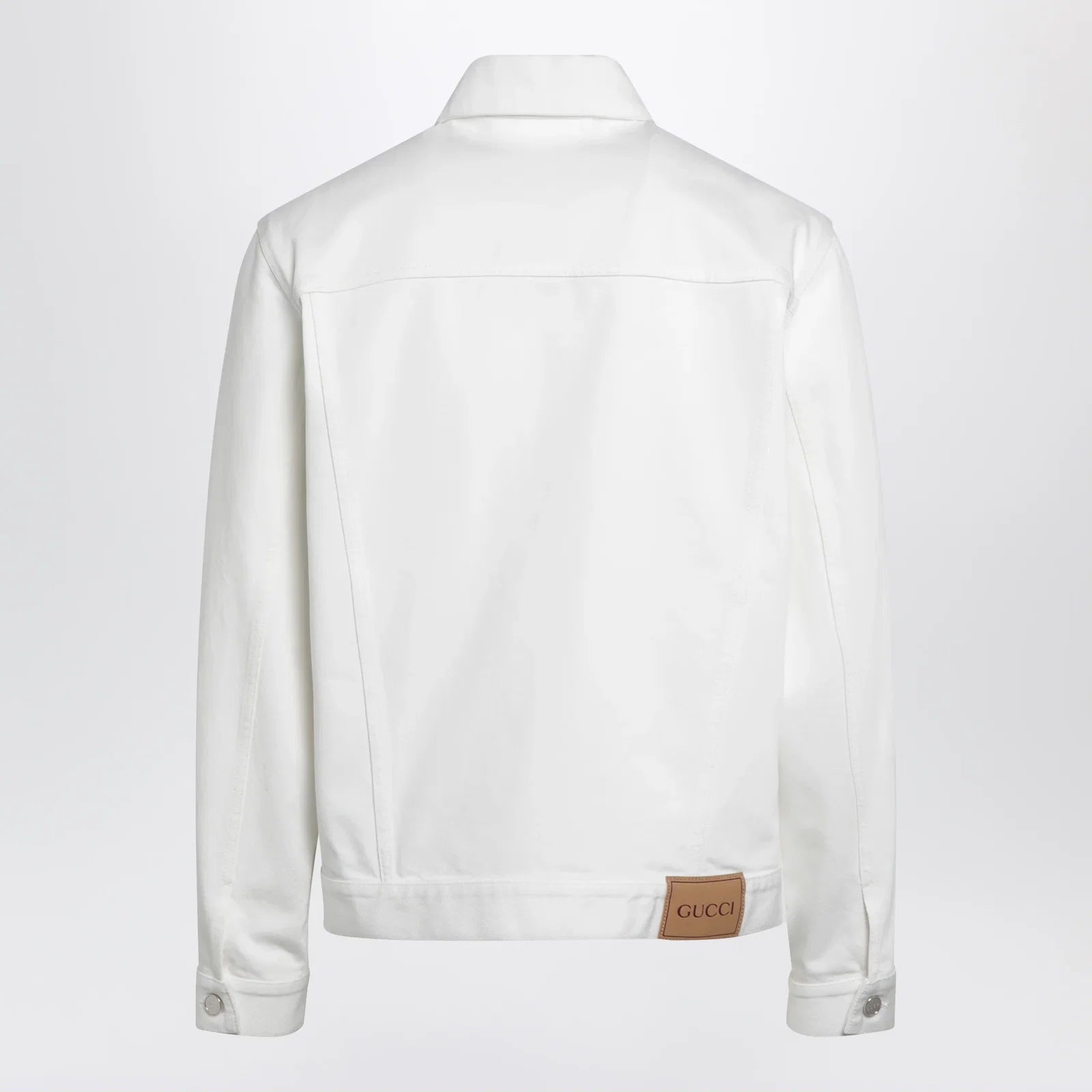 GUCCI White jacket with Horsebit detail