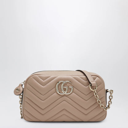 GUCCI GG Marmont small Camera Bag in blush beige