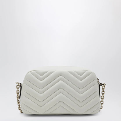 GUCCI GG Marmont small white camera bag
