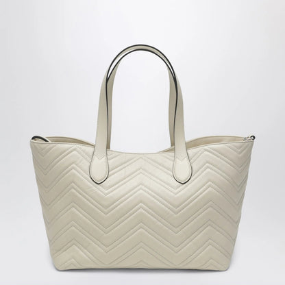 GUCCI GG Marmont medium shopping bag ivory