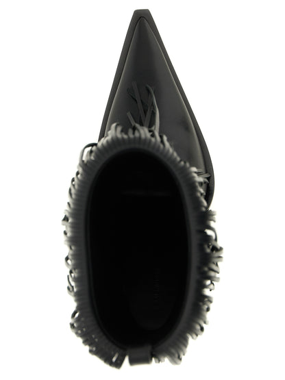 Balenciaga Avenue Fringe Ankle Boots
