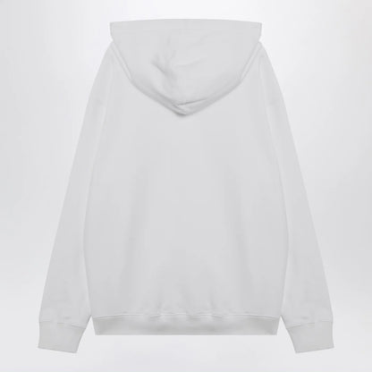 GUCCI White cotton sweatshirt with logo print