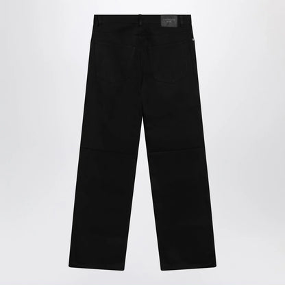 Balenciaga Black cotton denim trousers