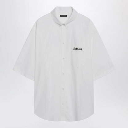 Balenciaga White Masking Tape shirt
