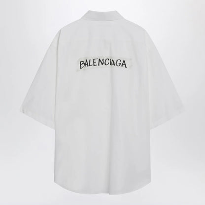 Balenciaga White Masking Tape shirt