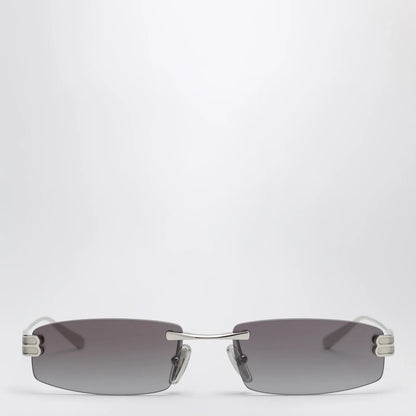 Balenciaga Gossip rectangular Silver/Gradient Grey sunglasses