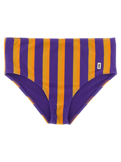 Saint Laurent Striped Bikini Briefs