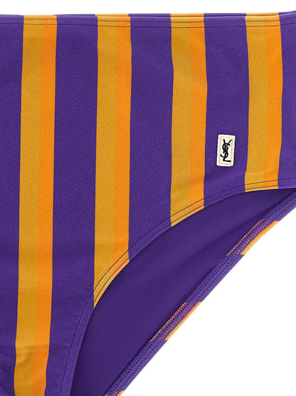 Saint Laurent Striped Bikini Briefs