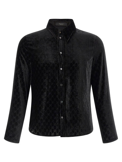 Gucci Gg Velvet Shirt