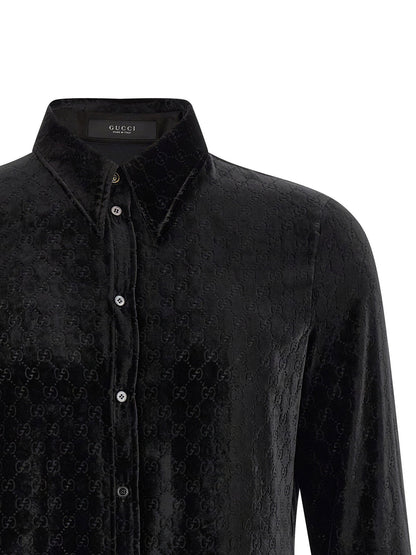 Gucci Gg Velvet Shirt