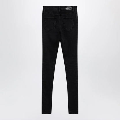 GUCCI Skinny washed cotton denim jeans in black