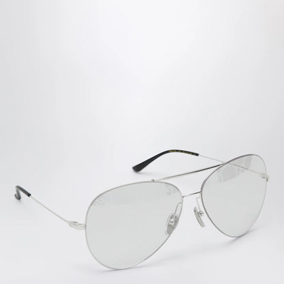 GUCCI Silver pilot sunglasses