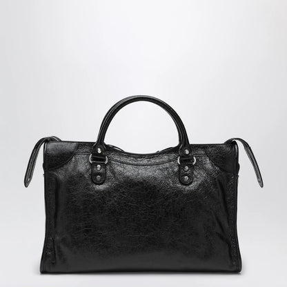 Balenciaga Le City Medium bag in Arena lambskin leather black
