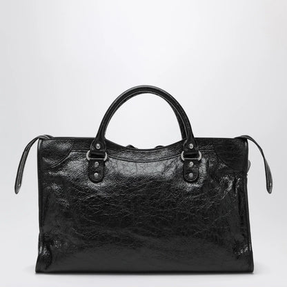 Balenciaga Le City Medium bag in Arena lambskin leather black