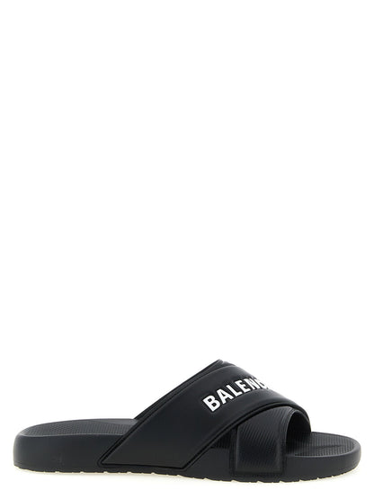Balenciaga Sporty Pool Slides