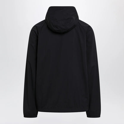 Balenciaga Technical hooded track jacket in polyamide, black