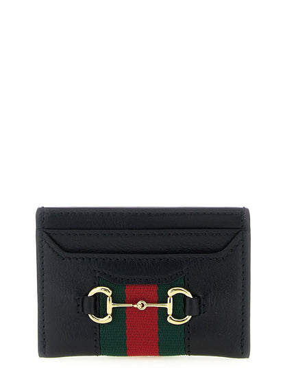 Web Horsebit Gucci Card Holder