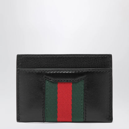 GUCCI Web Cardholder With Horsebit In Leather