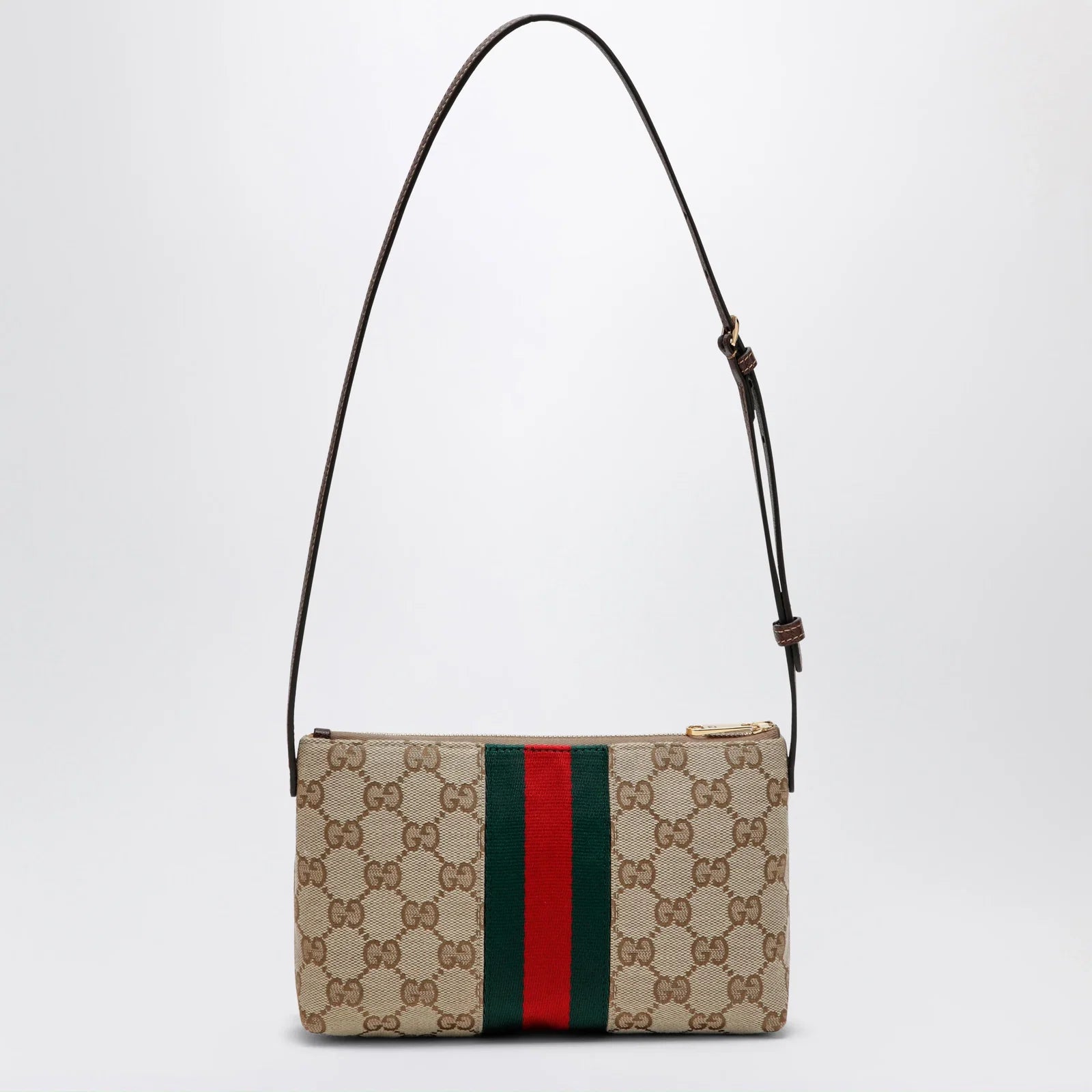 GUCCI GG fabric shoulder bag in sand color