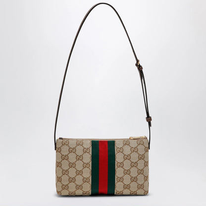 GUCCI GG fabric shoulder bag in sand color
