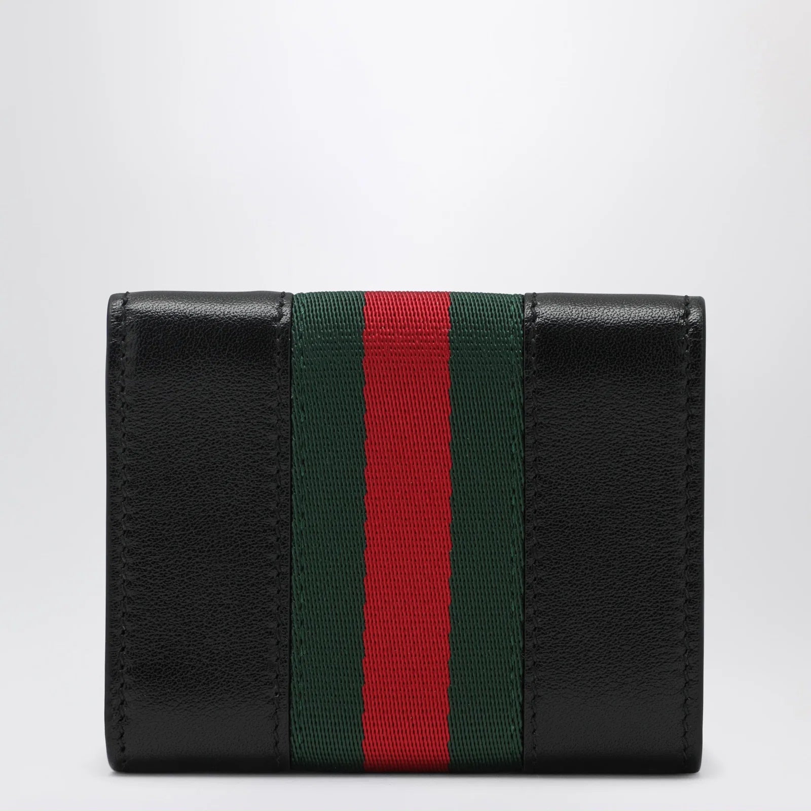 Small tri-fold Gucci Horsebit Web wallet