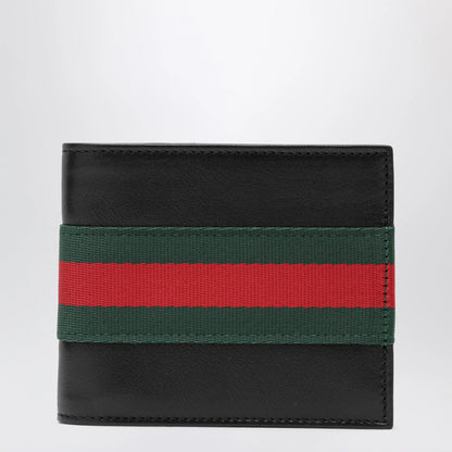 GUCCI Web Trademark bi-fold wallet black