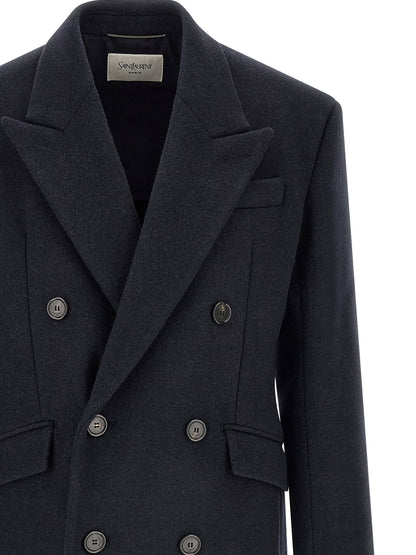 Saint Laurent Double-breasted Coat