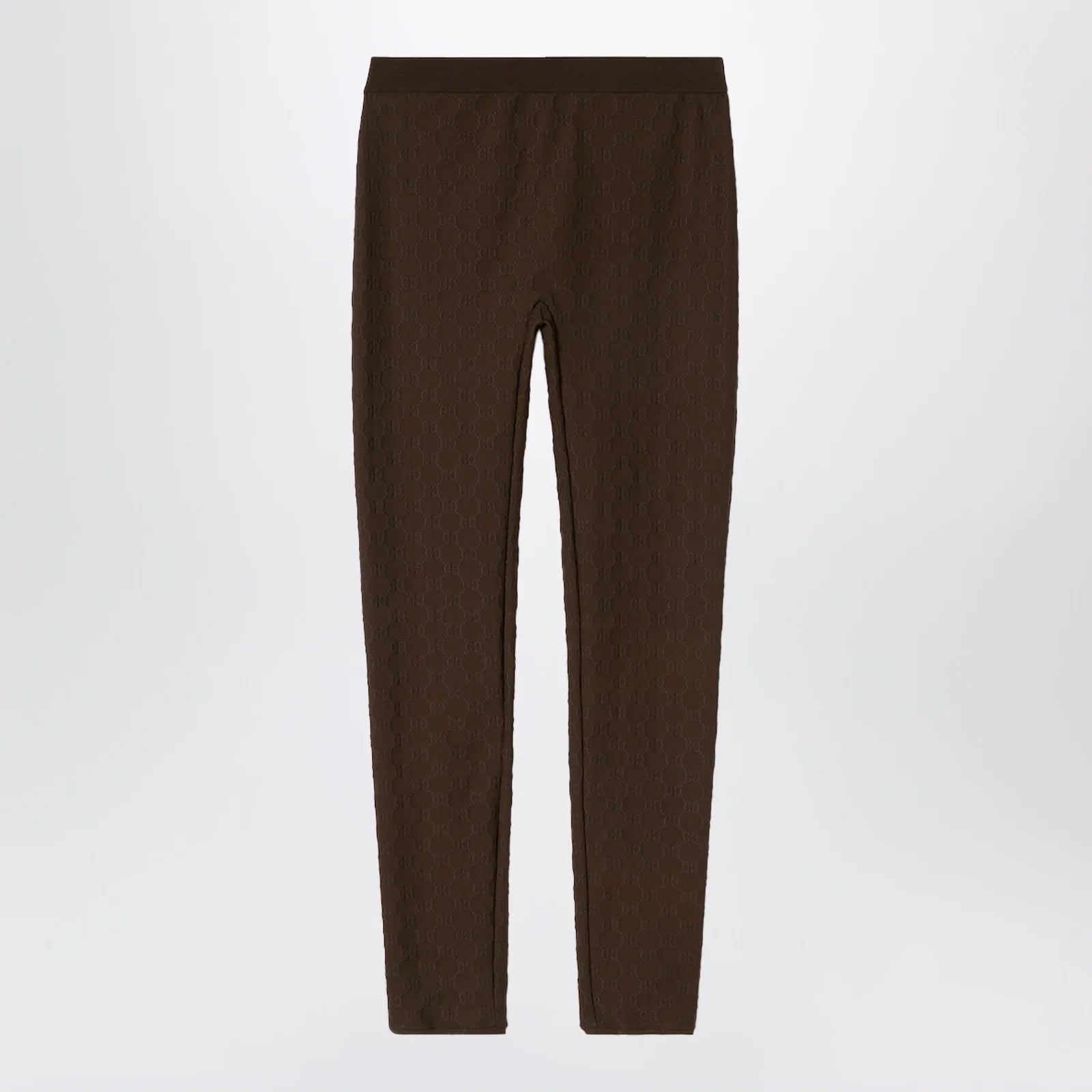 GUCCI Brown GG jacquard jersey leggings