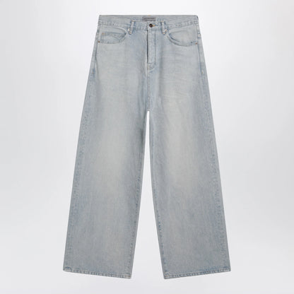 Balenciaga Light blue wide-leg denim jeans
