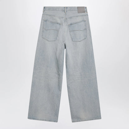Balenciaga Light blue wide-leg denim jeans