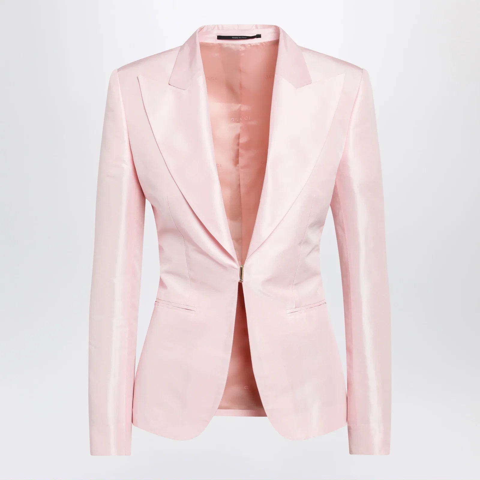 GUCCI Pink silk faille jacket