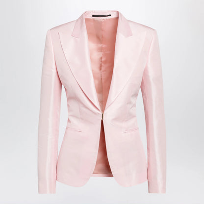 GUCCI Pink silk faille jacket