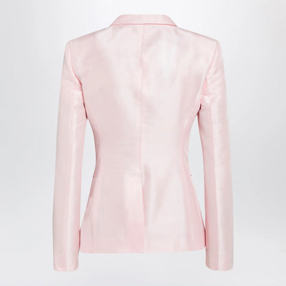 GUCCI Pink silk faille jacket