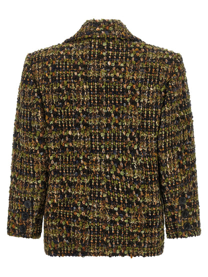 Saint Laurent Bouclé Tweed Blazer