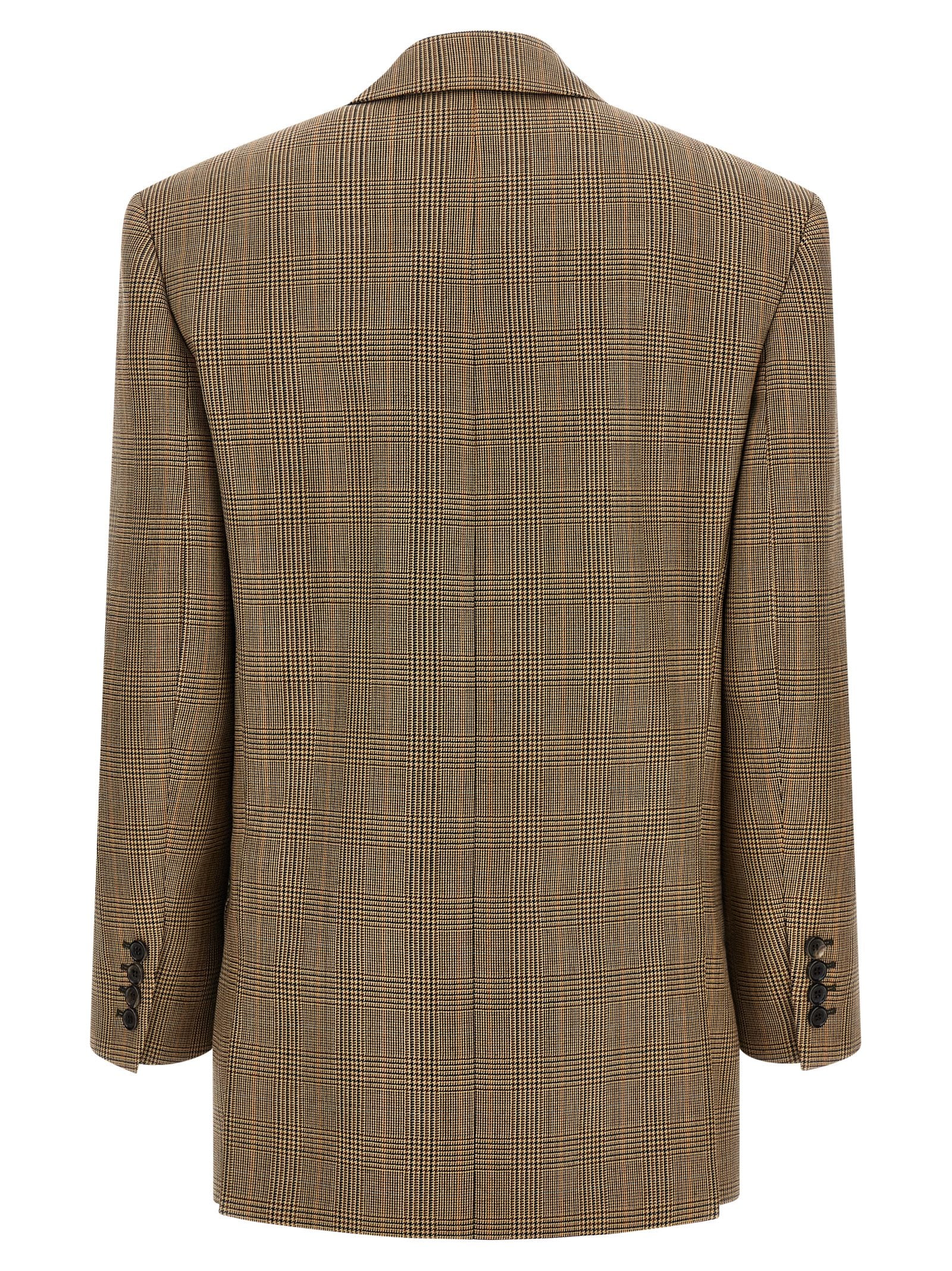 Saint Laurent Prince Of Wales Houndstooth Blazer