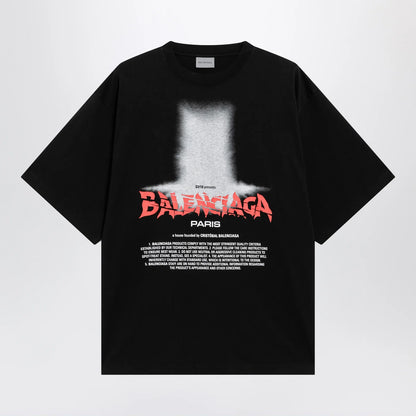 Balenciaga Women's The Door oversize T-shirt in black cotton
