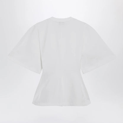 Balenciaga Shaped T-shirt in heavy cotton jersey in white